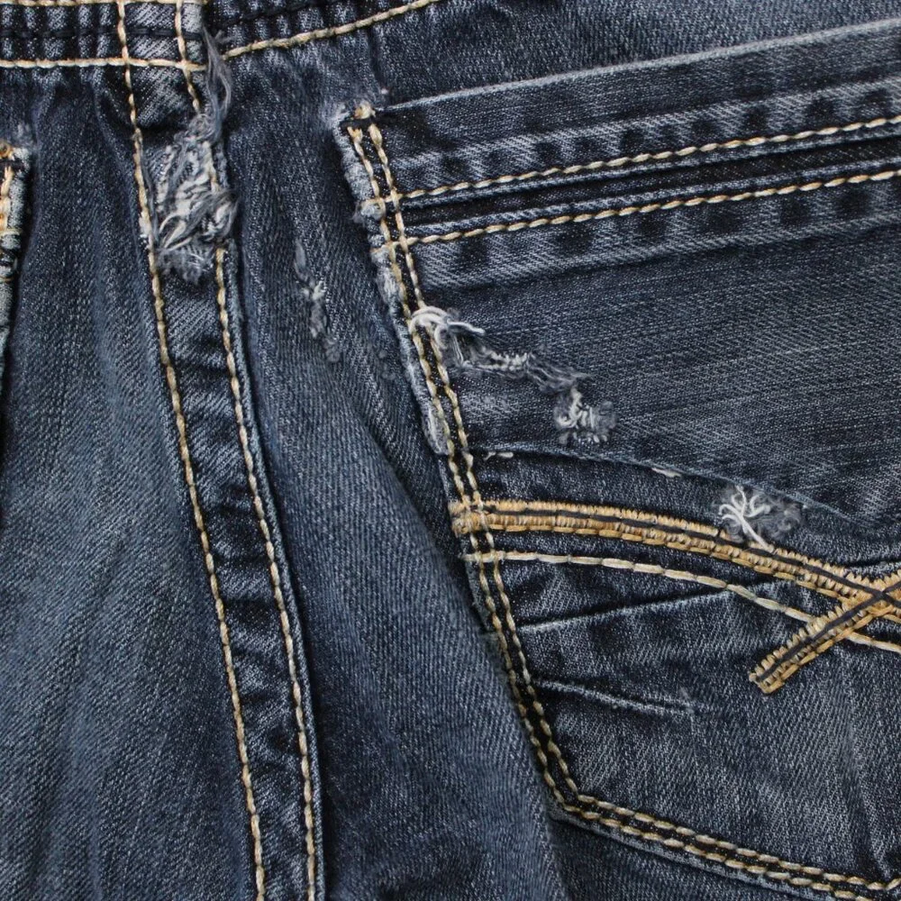 BKE Jake Jeans Mens 30R Blue Straight Leg Cotton Stretch Denim w/ 32"inseam - Picture 8 of 15